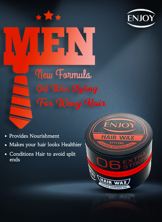 Enjoy hair wax 06 Red 150 ml Extra Strong