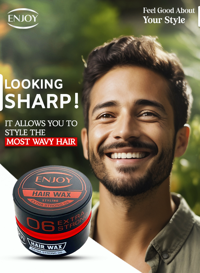 Enjoy hair wax 06 Red 150 ml Extra Strong