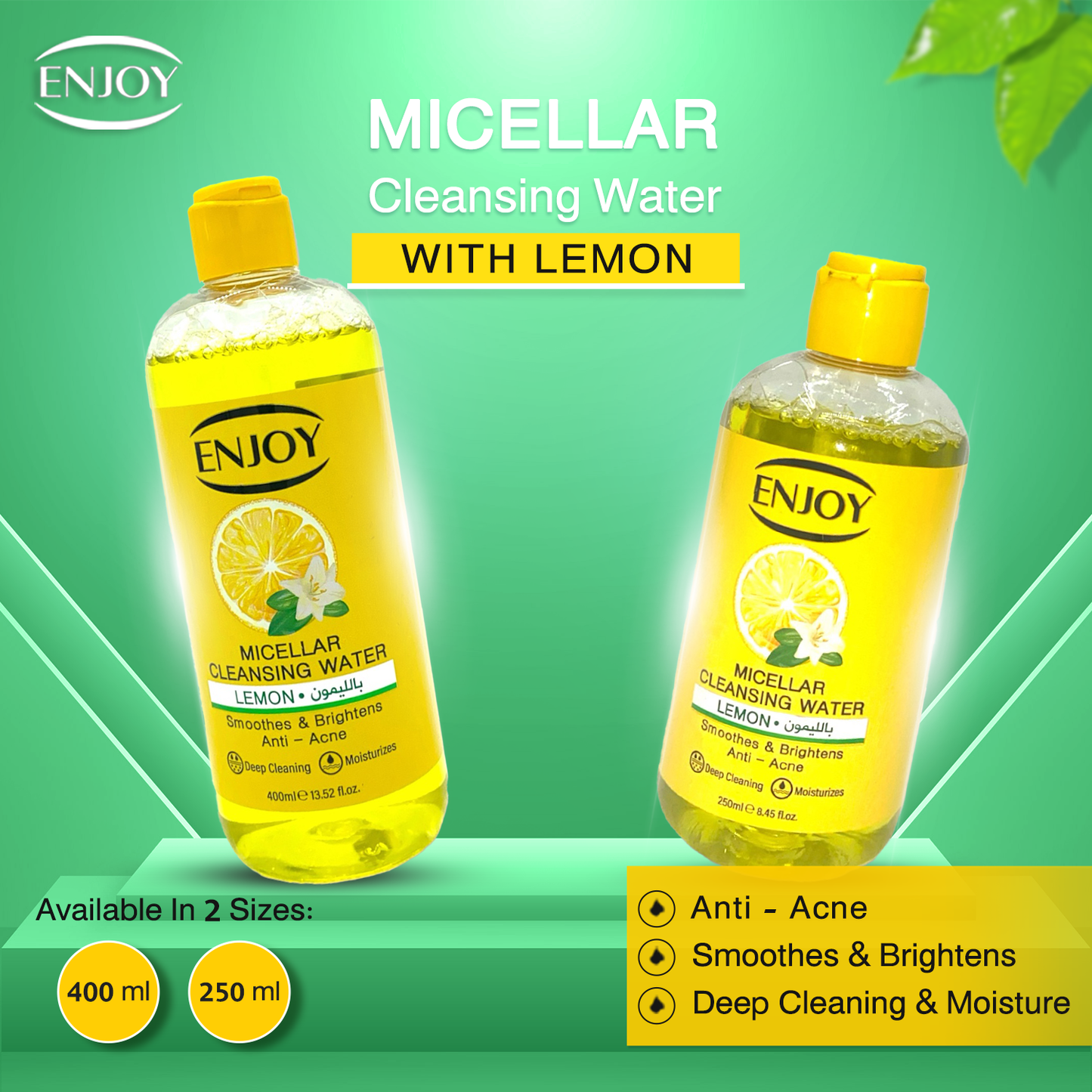 Enjoy facial micellar Lemon 400 ml