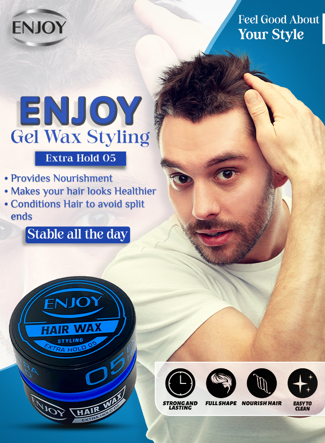 Enjoy hair wax 05 Blue 150 ml Strong Hol