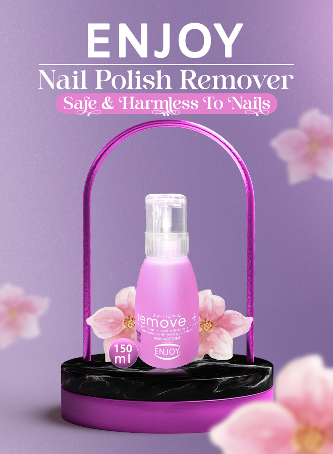 Enjoy Nail Polish Remover Pink 150 ML