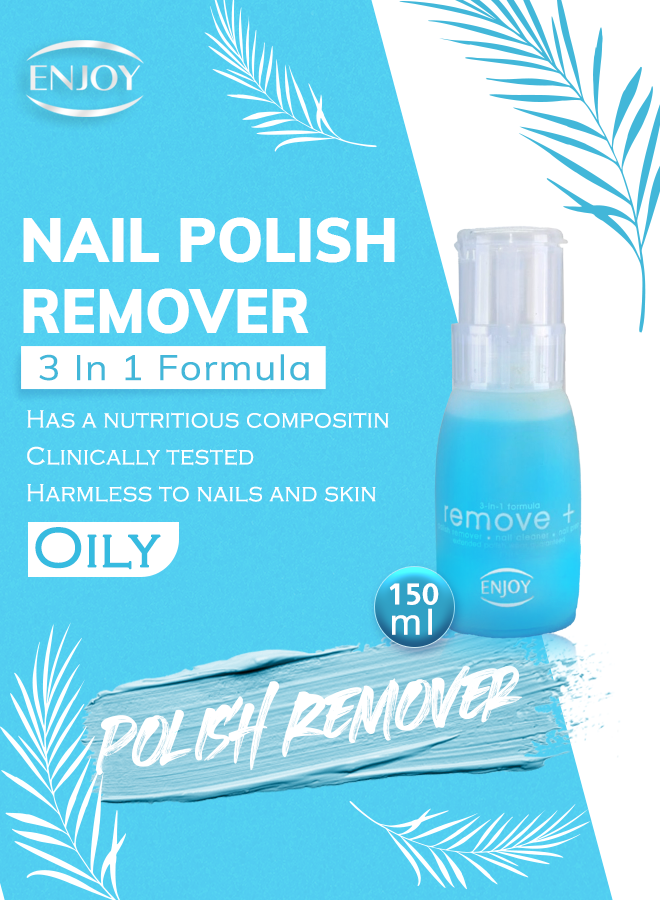 Enjoy Nail Polish Remover Blue 150 ML