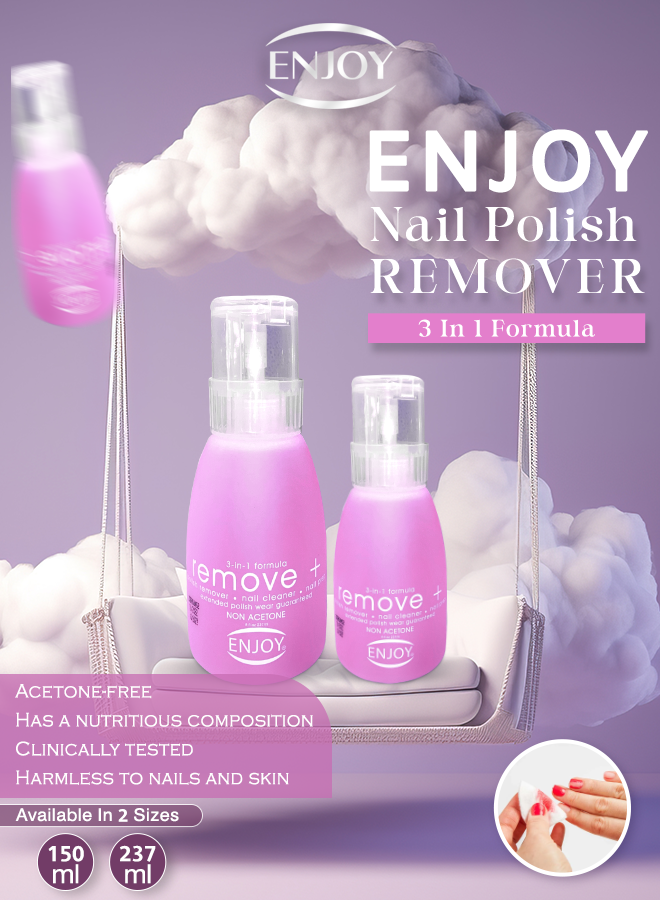 Enjoy Nail Polish Remover Pink 150 ML