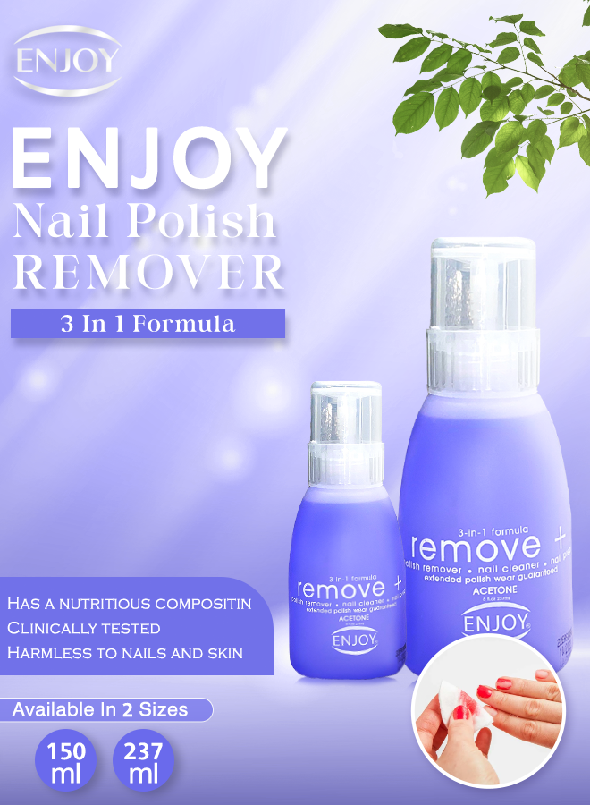 Enjoy Nail Polish Remover  Violet  237 ML