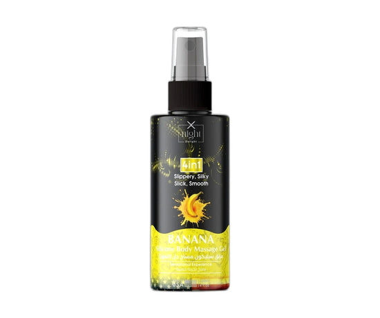 X-Night Delight 4x1 Silicone Body Massage Gel Banana 120 ml