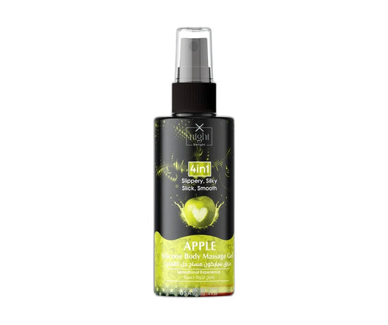 X-Night Delight 4x1 Silicone Body Massage Gel Apple 120 ml