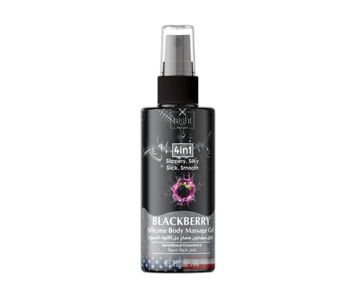 X-Night Delight 4x1 Silicone Body Massage Gel Blackberry 120 ml