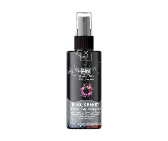 X-Night Delight 4x1 Silicone Body Massage Gel Blackberry 120 ml