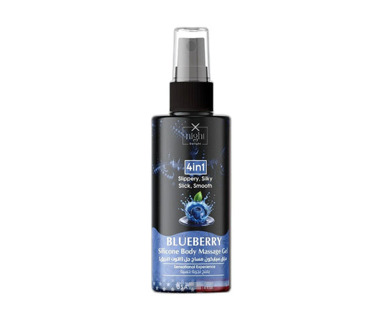 X-Night Delight 4x1 Silicone Body Massage Gel Blueberry 120 ml