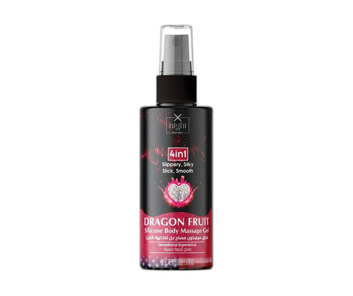 X-Night Delight 4x1 Silicone Body Massage Gel Dragon Fruit 120 ml