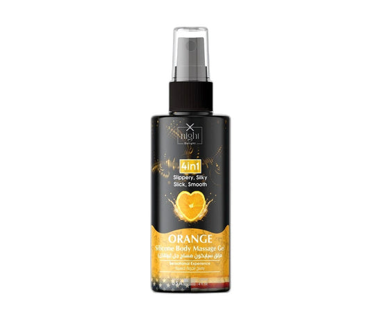 X-Night Delight 4x1 Silicone Body Massage Gel Orange 120 ml