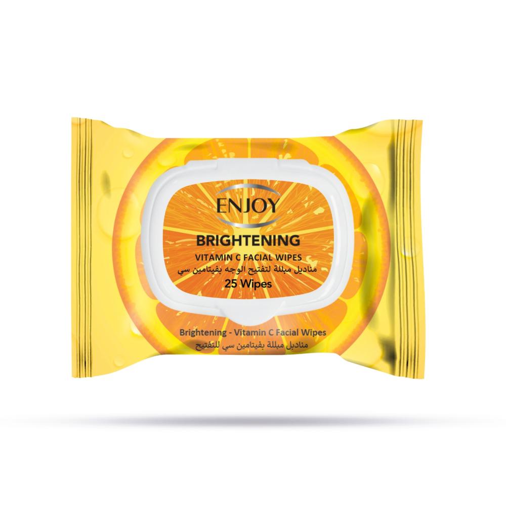 Enjoy Biodegradable Vitamin C Facial Wipes 25 pcs