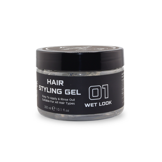 Pure Life Hair Styling Gel Wet Look White 300 ml 01
