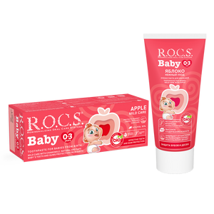 ROCS Toothpaste Baby 0-3 Years Apple 45 g