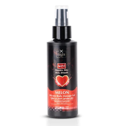 X-Night Delight 4x1 Silicone Body Massage Gel Melon 120 ml