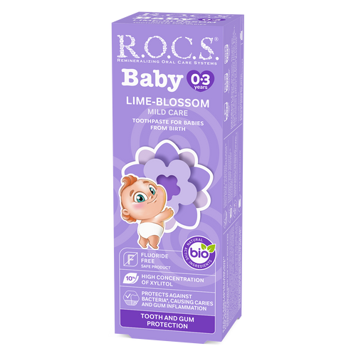 ROCS Toothpaste Baby 0-3 Years Lime-Blossom 45 g