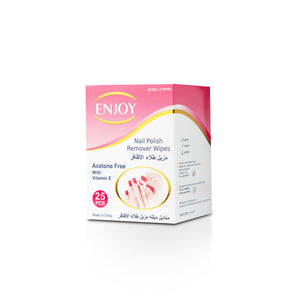 Enjoy Acetone Nail Polish Remover Wipes 25 pcs