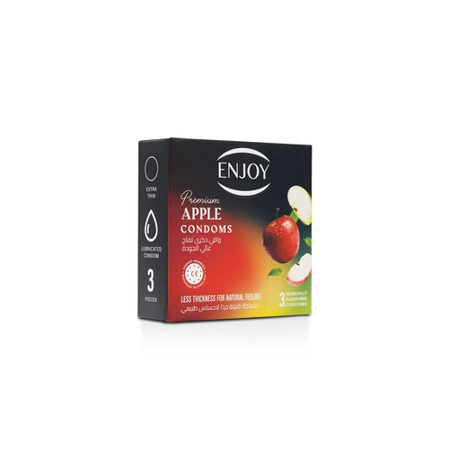 Enjoy Premium Condoms Apple Flavour 3 pcs