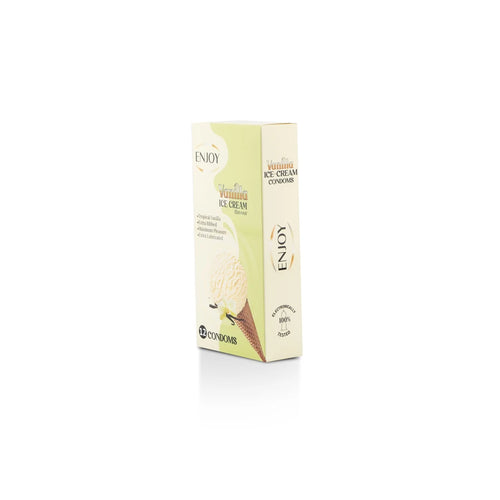 Enjoy Condoms Vanilla Ice Cream Flavor 12 pcs