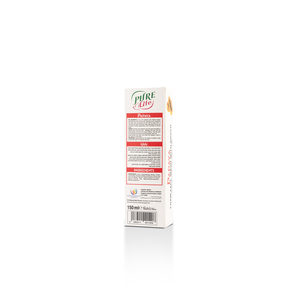 Pure Life Foaming Face Wash Papaya 150 ml