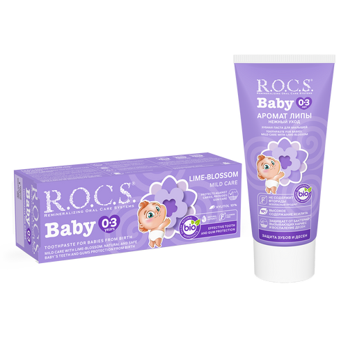 ROCS Toothpaste Baby 0-3 Years Lime-Blossom 45 g