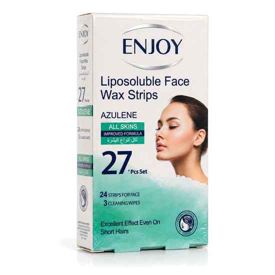 Enjoy Liposoluble Face Wax Strips for All Skin Types 27 pcs