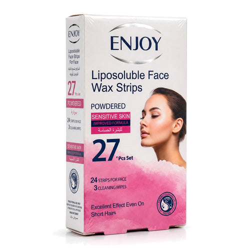 Enjoy Liposoluble Face Wax Strips for Sensitive Skin 27 pcs