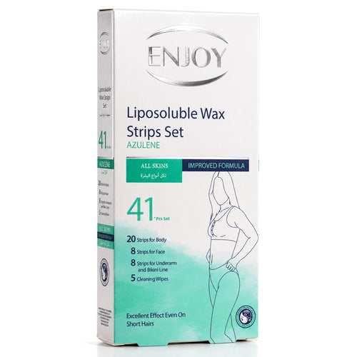 Enjoy Liposoluble Wax Strips Set For All Skins 41 pcs