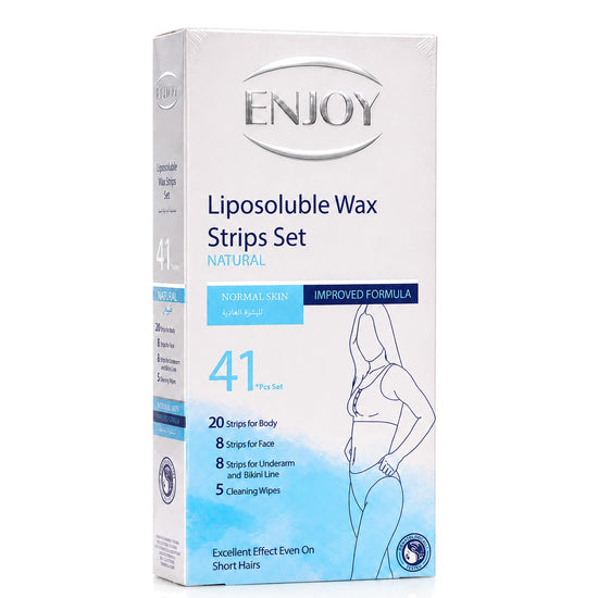 Enjoy Liposoluble Wax Strips Set For Normal Skin 41 pcs