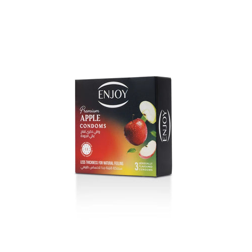 Enjoy Premium Condoms Apple Flavour 3 pcs