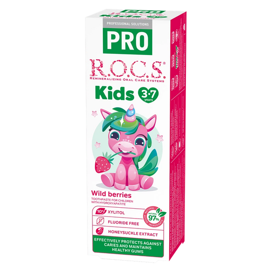ROCS Pro Toothpaste For Kids 3-7 Years With Wild Berries 45 g