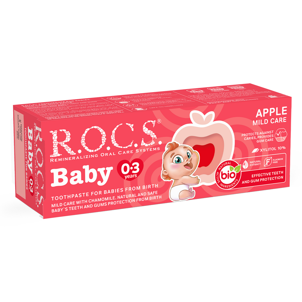 ROCS Toothpaste Baby 0-3 Years Apple 45 g