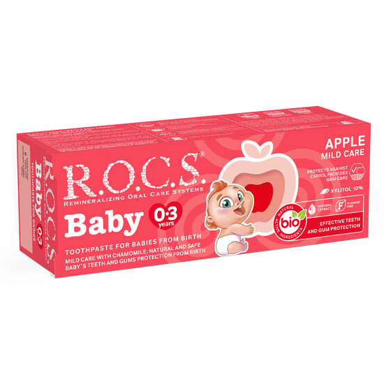 ROCS Toothpaste Baby 0-3 Years Apple 45 g