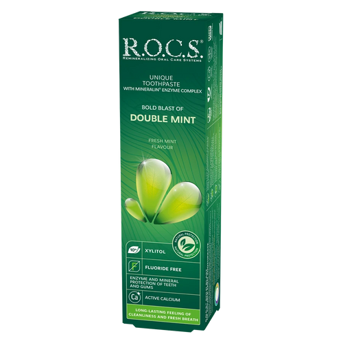 ROCS Toothpaste Bold Blast Of Double Mint 74 g