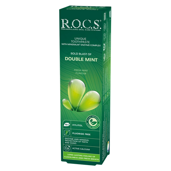 ROCS Toothpaste Bold Blast Of Double Mint 74 g