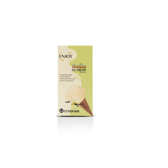 Enjoy Condoms Vanilla Ice Cream Flavor 12 pcs