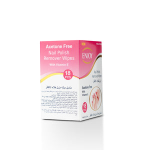 Enjoy Acetone Nail Polish Remover Wipes 18 pcs