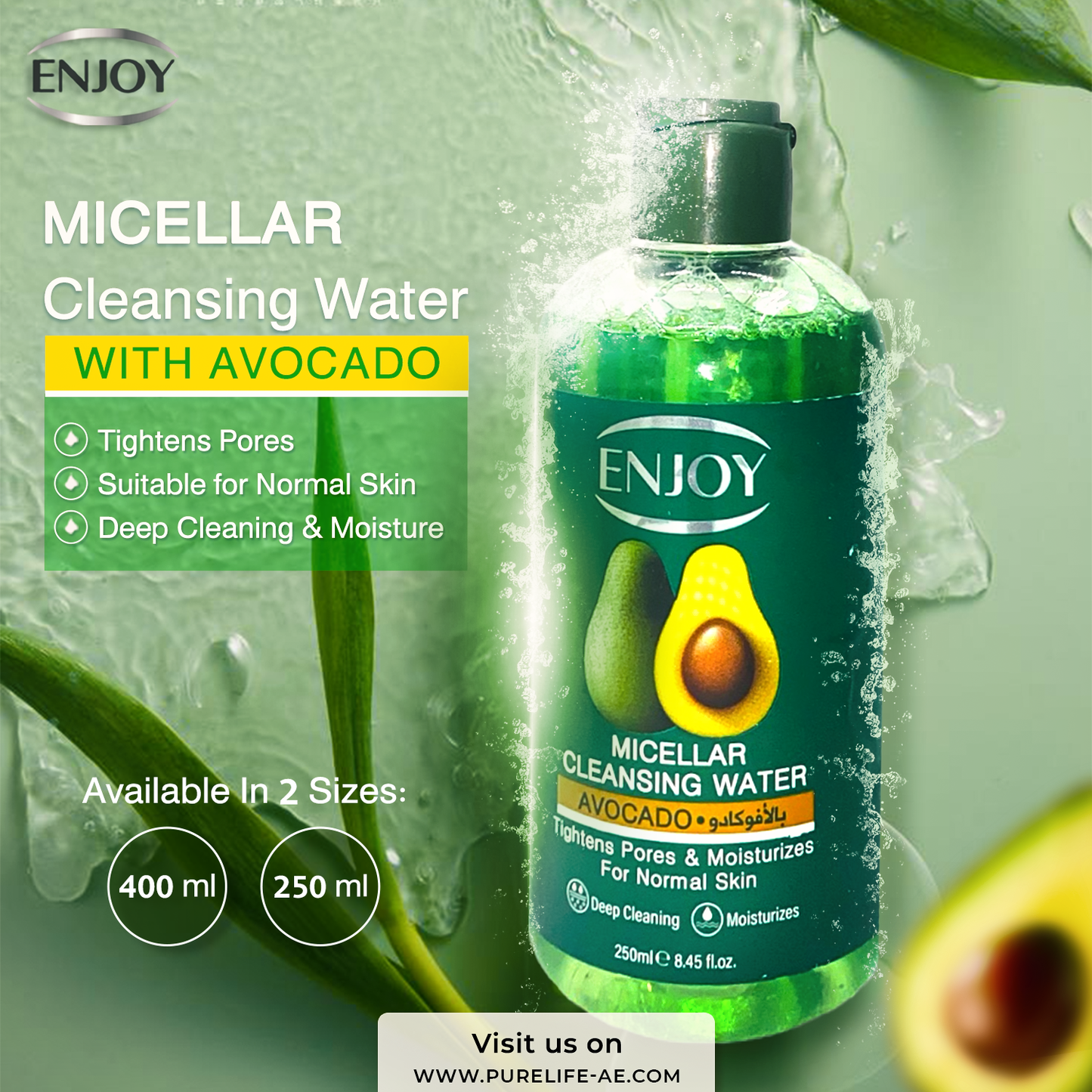 Enjoy facial micellar Avocado 400 ml