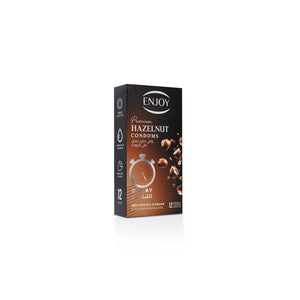 Enjoy Premium Condoms for Delay Hazelnut Flavour 12 pcs