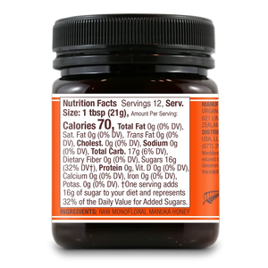 Wedderspoon Raw Manuka Honey K-Factor 16 Jar 250 g