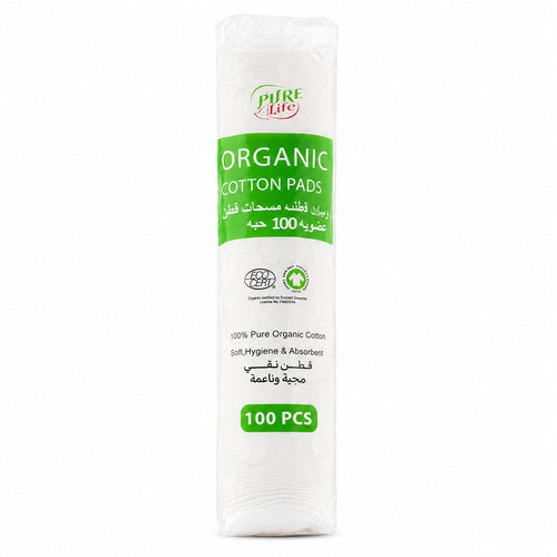 Purelife Organic Cotton Pads 100 pcs