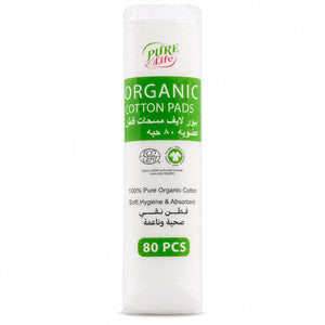 Purelife Organic Cotton Pads 80 pcs