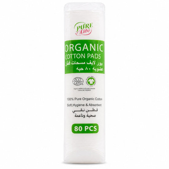 Purelife Organic Cotton Pads 80 pcs