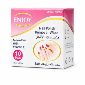 Enjoy Acetone Nail Polish Remover Wipes 10 pcs