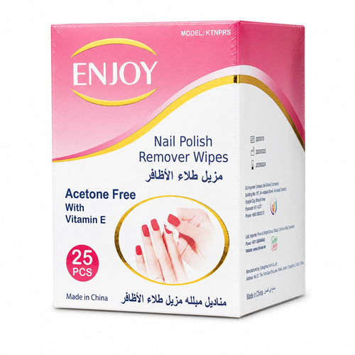 Enjoy Acetone Nail Polish Remover Wipes 25 pcs