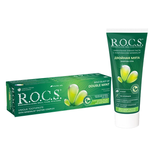 ROCS Toothpaste Bold Blast Of Double Mint 74 g