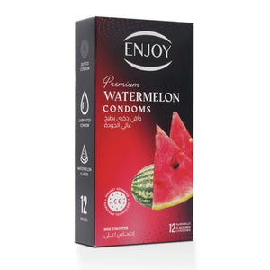 Enjoy Premium Condoms Watermelon Flavour 12 pcs