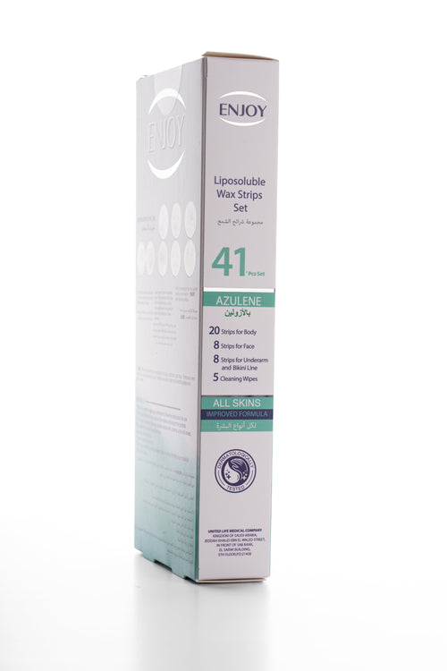 Enjoy Liposoluble Wax Strips Set For All Skins 41 pcs