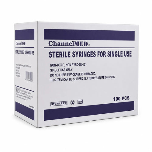 Channel Med 3 ML Disposable Syringe With Luer Lock And 23G × 1.25" Needle
