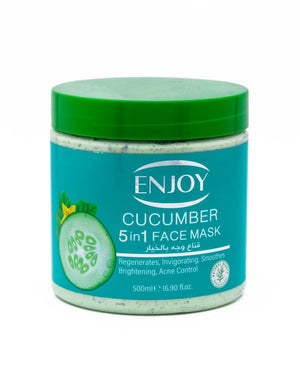 Enjoy Face & Body 5 in 1 Whitening Mask Cucumber 500 ml